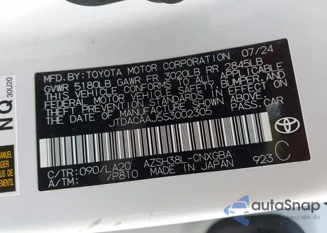 2025 Toyota Crown Signia Limited from USA, damaged, VIN JTDACAAJ5S3002305